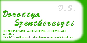 dorottya szentkereszti business card